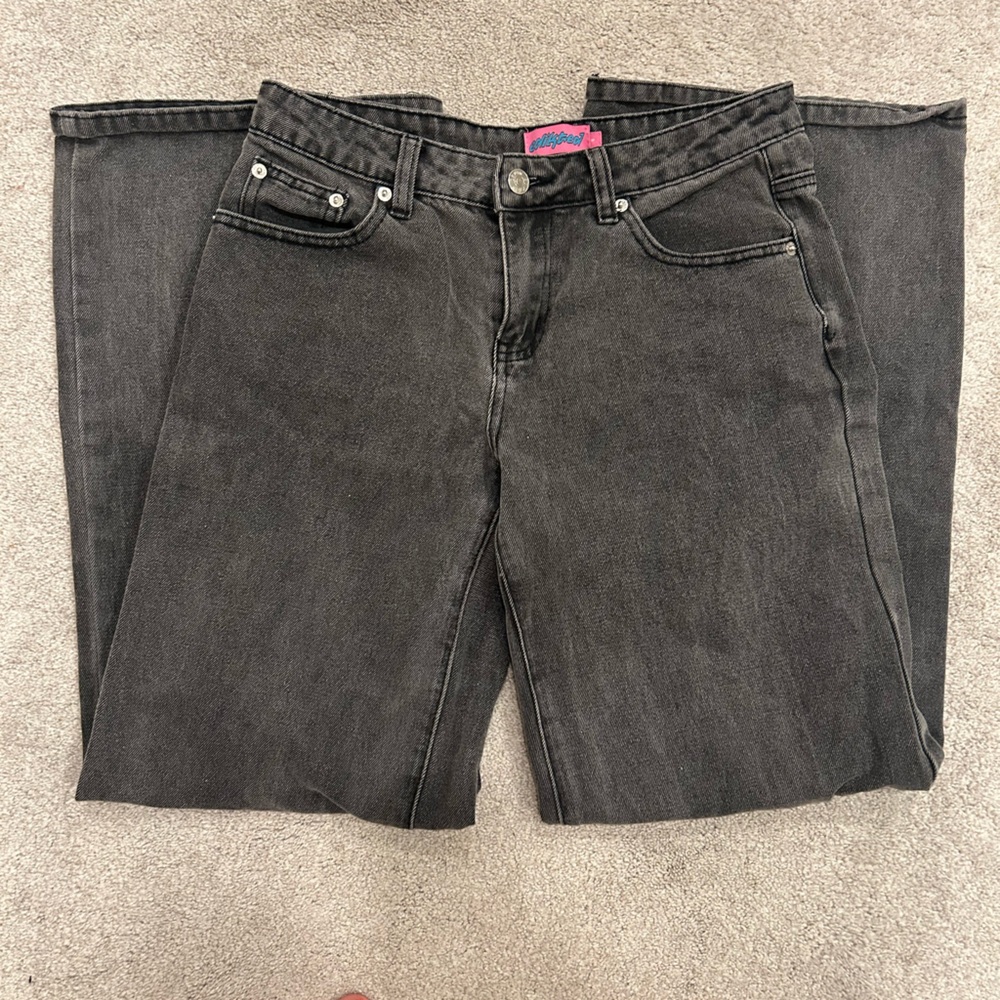 Edikted Wide Leg black jeans Small
